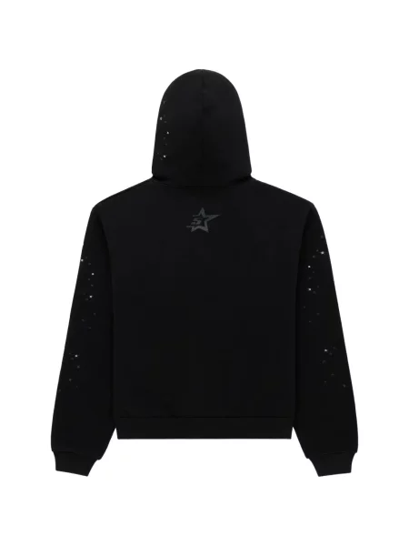 Stras lung hanorac cu glugă Sp5der negru