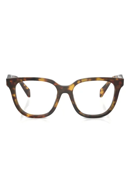 Ochelari de soare rotunzi Prada Eyewear maro
