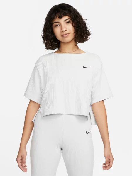 NIKE Топ спортивний без підкладки білий