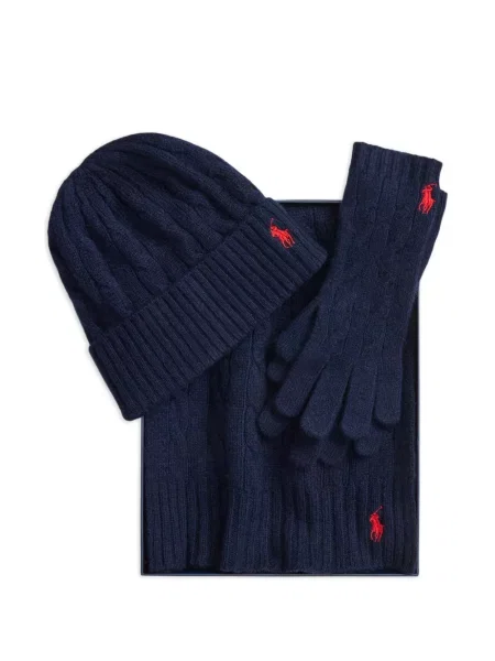 Matlasat sneakerși Polo Ralph Lauren cu autograf de catifea cord albastru