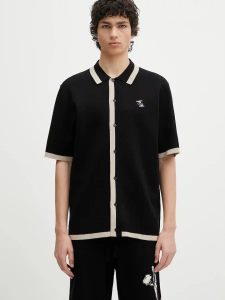 Filling Pieces cămașă Gardener cu guler clasic relaxed negru