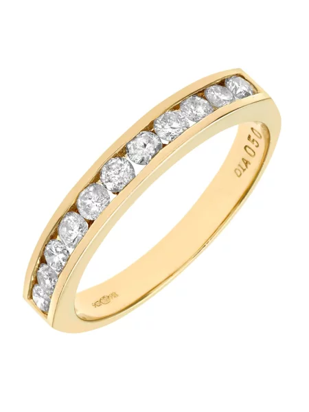 DIAMANT LETERNEL Gyűrűk Eternity-Ring aus Gelbgold mit Diamant arany
