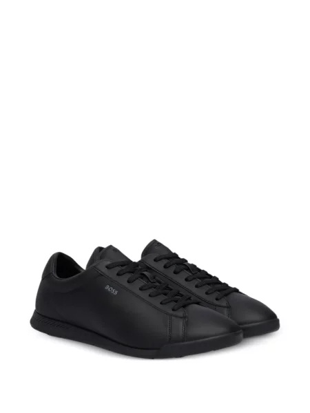 Sneakerși Boss cu imagine negru