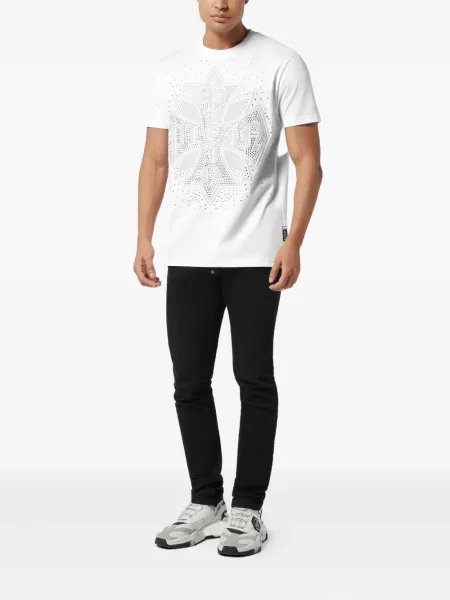 Tricou Philipp Plein alb