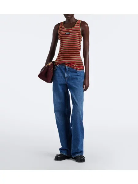 Top Dolce&gabbana cu dungi tricotate