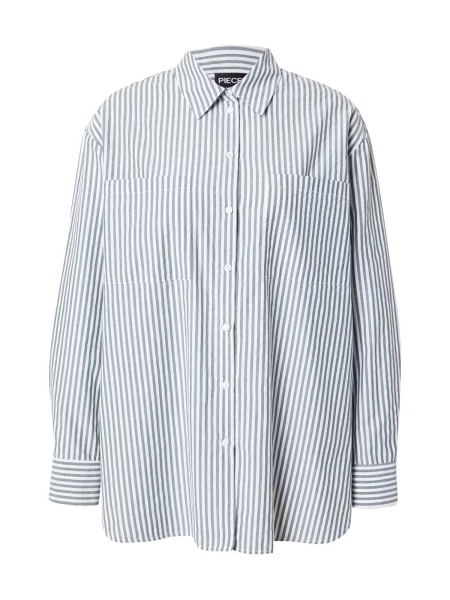 PIECES Bluză PCMELIA safir alb