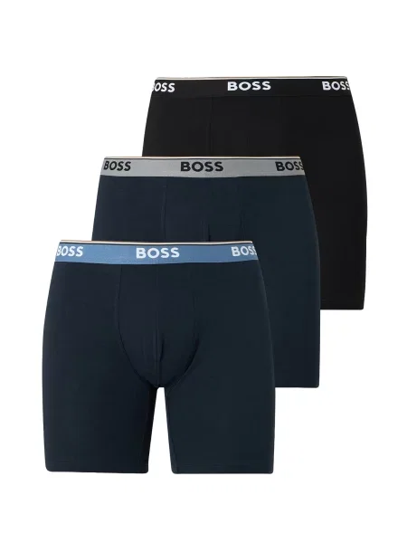 BOSS Boxeri Power bleumarin / albastru fumuriu / negru alb