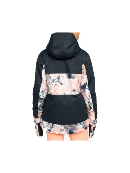 Dámska snowboardová bunda ROXY Presence Parka peach pink dreamy picture ružová