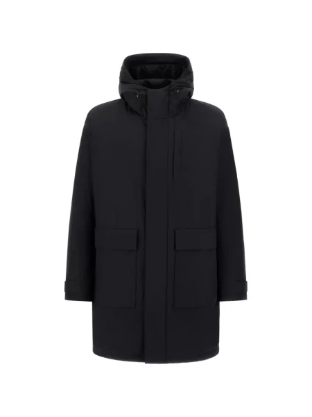 Geacă parka Herno cu glugă negru