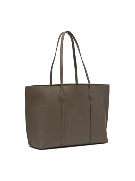 Shopperka Tory Burch skórzana brązowa