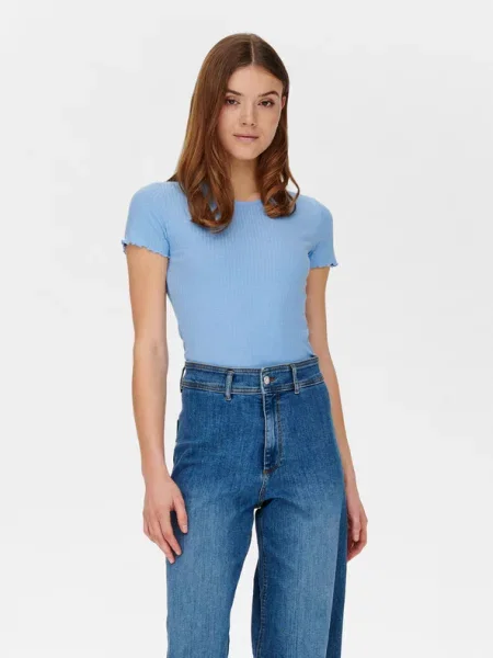 ONLY T-Shirt Emma Regular Fit μπλε