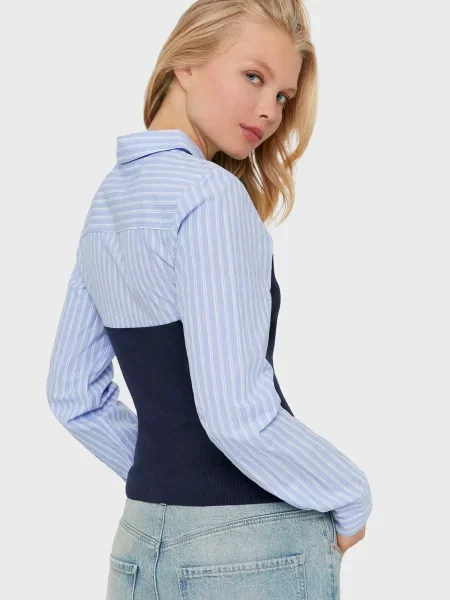 Вельветовый топ Tally Weijl в полоску