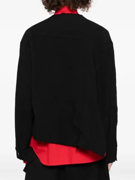 Geacă Black Comme Des Garçons cu decolteu rotund negru