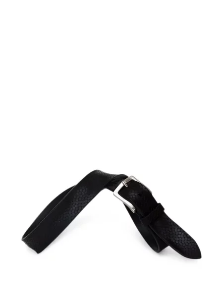 Cu centură curea Orciani din piele negru