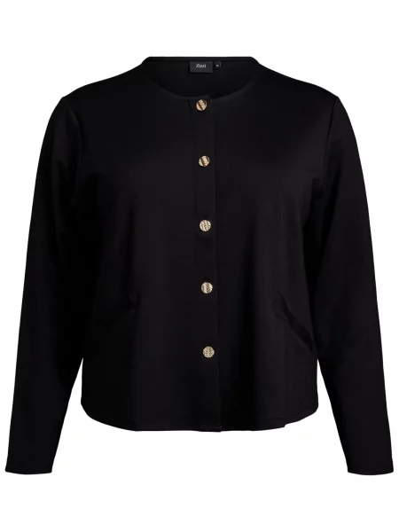 Zizzi Geacă tricotată Vwinola' negru