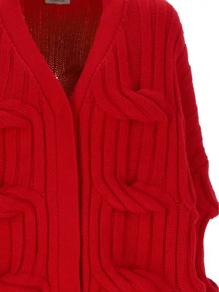 Kardigan Mrz wełniany czerwony