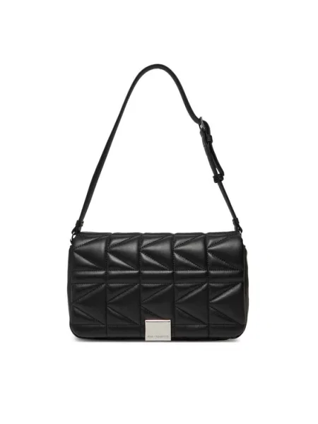 Ročna torba KARL LAGERFELD črna