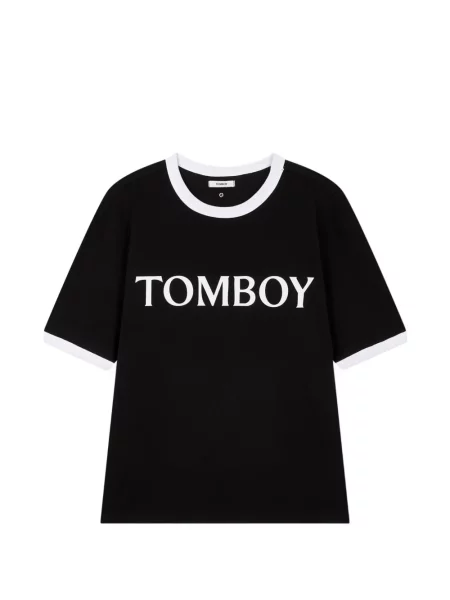 Koszulka Tomboy z nadrukiem czarna