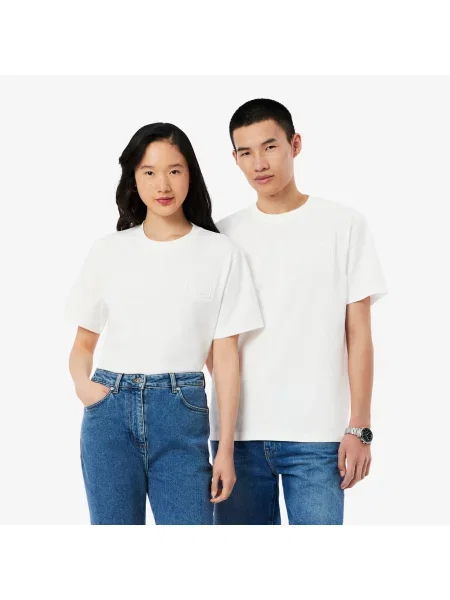 Lacoste футболка унісекс біла