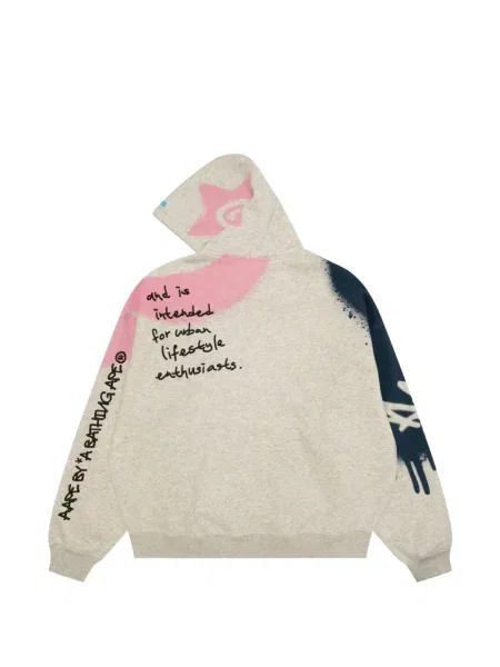 Hanorac cu glugă Aape By A Bathing Ape cu imagine gri