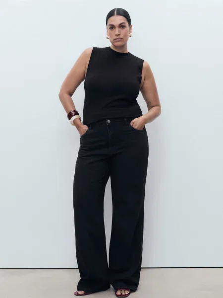 Прямі джинси MANGO темно-сірий сірі