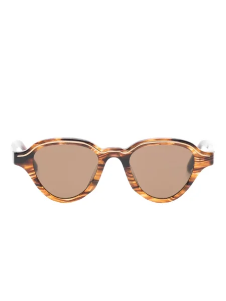 Ochelari de soare Emporio Armani cu imprimeu geometric maro
