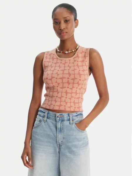 RVCA Топ Shiver рожевий