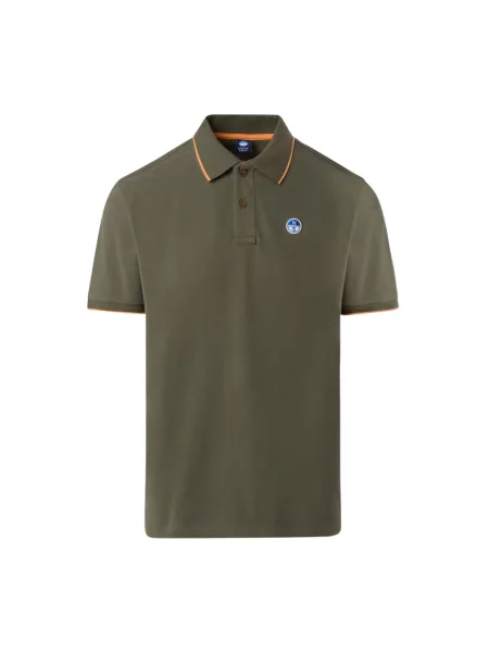Koszulka polo North Sails z kołnierzem zielona
