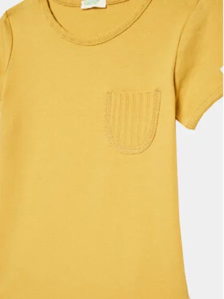 Dětské body United Colors Of Benetton žlutý