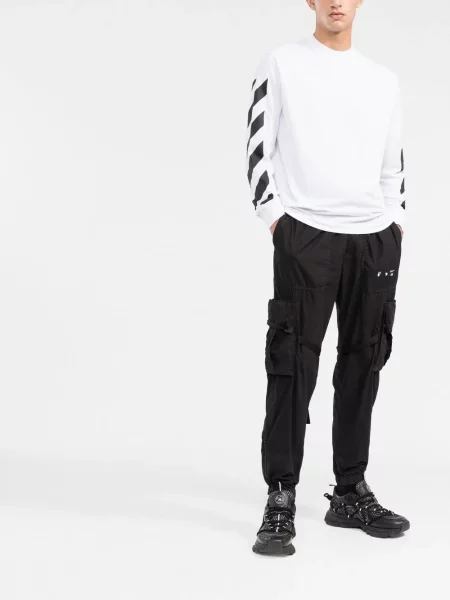 Μπλούζα Off-white με σχέδιο λευκό