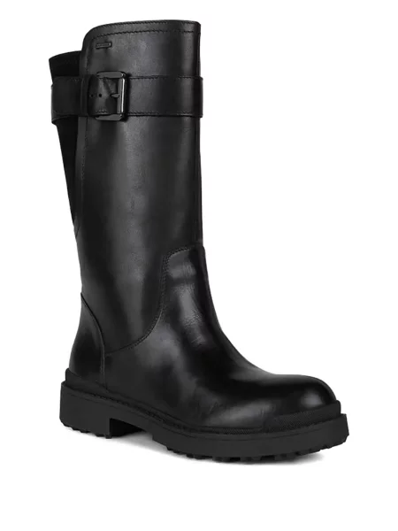 Botine Geox cu cataramă negru