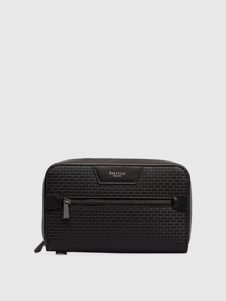 Кожаный рюкзак Serapian черный