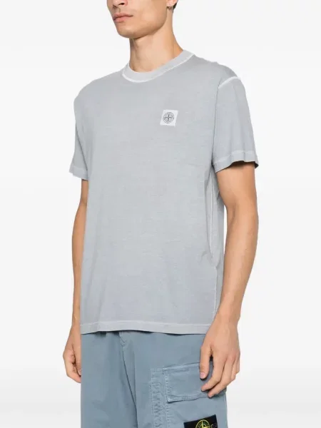 Tricou Stone Island cu strasuri gri