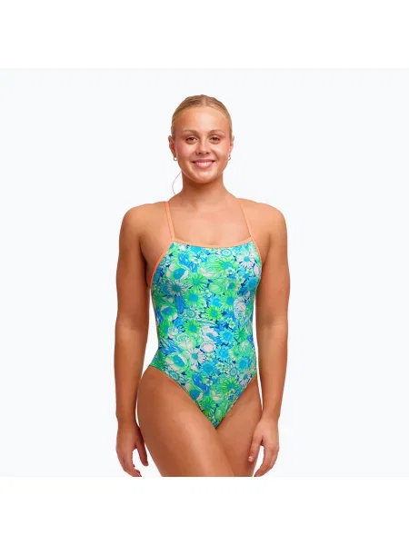 Costum de baie întreg pentru femei Funkita Single Strength One piece green green grss verde