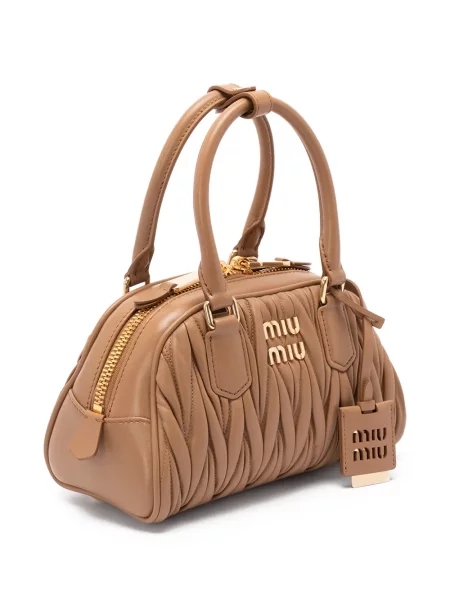 Bőr shopper táska Miu Miu