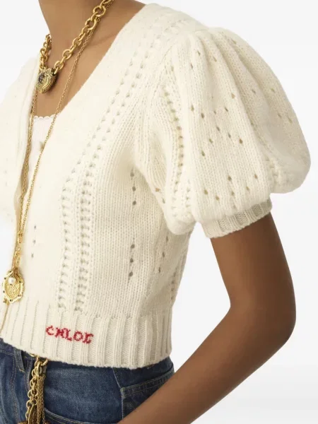 Cardigan Chloé alb
