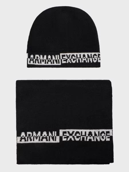 Шапка Armani Exchange чорна