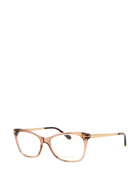 Ochelari de soare Tom Ford cu imprimeu geometric maro