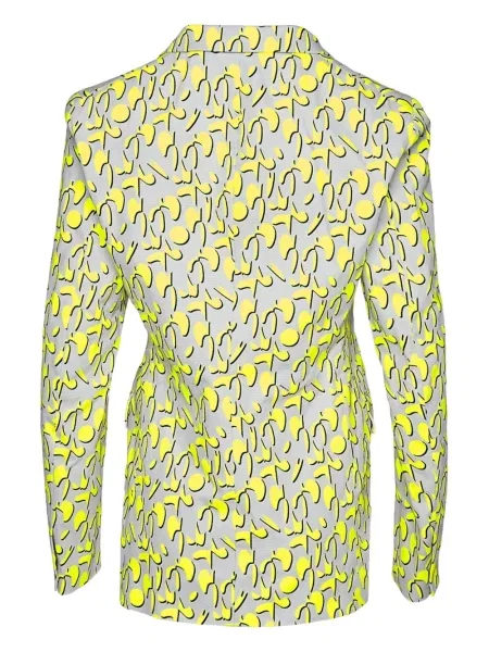 Sacou Jil Sander cu imagine cu imprimeu geometric galben