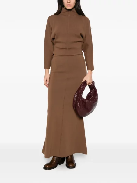 Fustă Max Mara tricotate maro