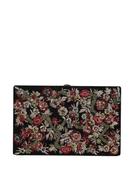 Φλοράλ clutch Dolce & Gabbana μαύρο