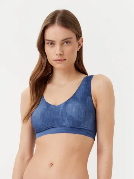 Top Chantelle ze stretchu niebieski