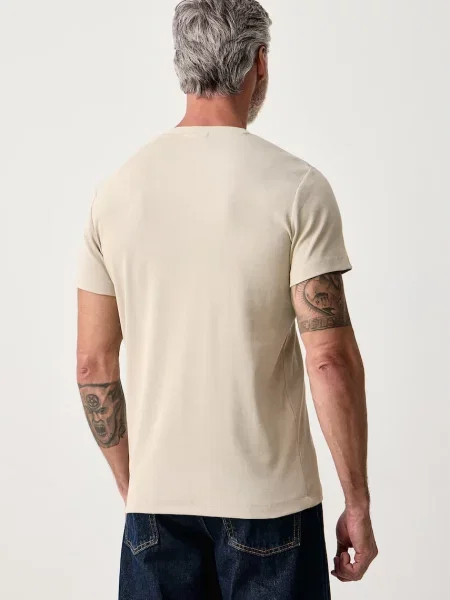 Lindbergh T-shirt basic z beżowa