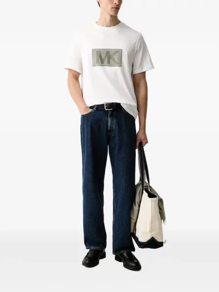 Tricou Michael Kors cu imagine alb