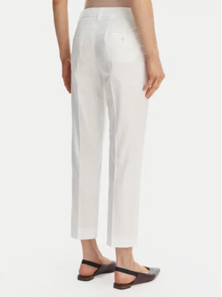 Kalhoty z materiálu Weekend Max Mara bílé