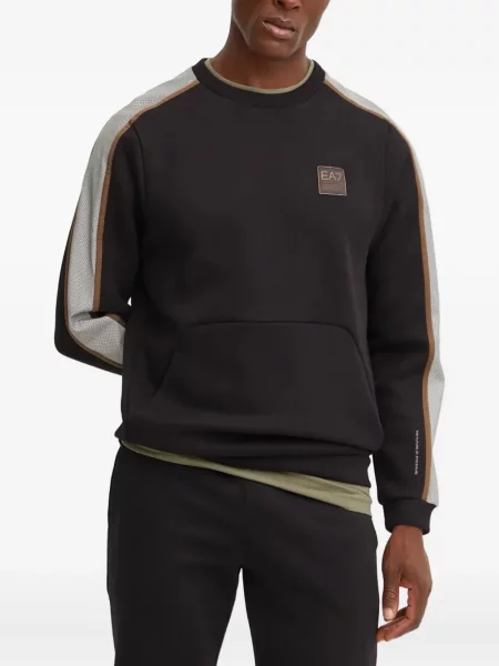 Hanorac Ea7 Emporio Armani cu imagine negru