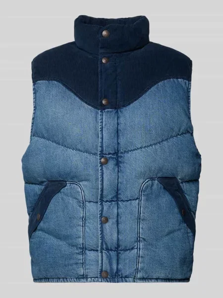 Kamizelka pikowana o kroju regular fit z imitacji denimu model ‘Wild West’ Levi's niebieska