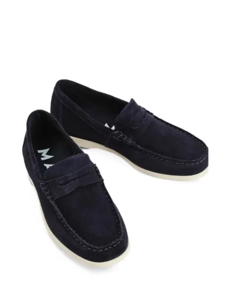 Pantofi loafer Manebi din piele de căprioară albastru