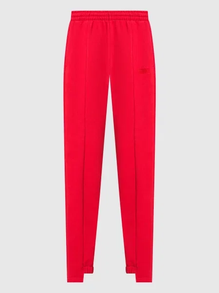 Брюки Vetements с вышивкой красные