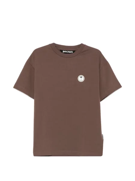 Tricou Palm Angels cu autograf maro